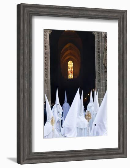 Semana Santa Fiesta, Easter, Seville, Andalusia, Spain-Peter Adams-Framed Photographic Print