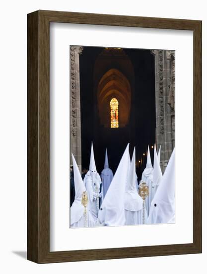 Semana Santa Fiesta, Easter, Seville, Andalusia, Spain-Peter Adams-Framed Photographic Print