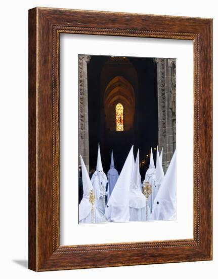 Semana Santa Fiesta, Easter, Seville, Andalusia, Spain-Peter Adams-Framed Photographic Print