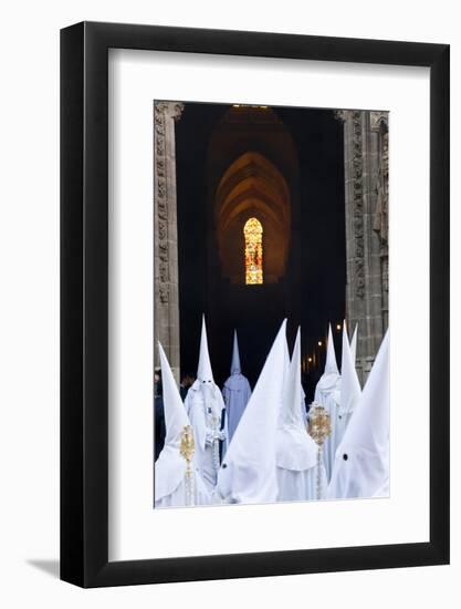 Semana Santa Fiesta, Easter, Seville, Andalusia, Spain-Peter Adams-Framed Photographic Print