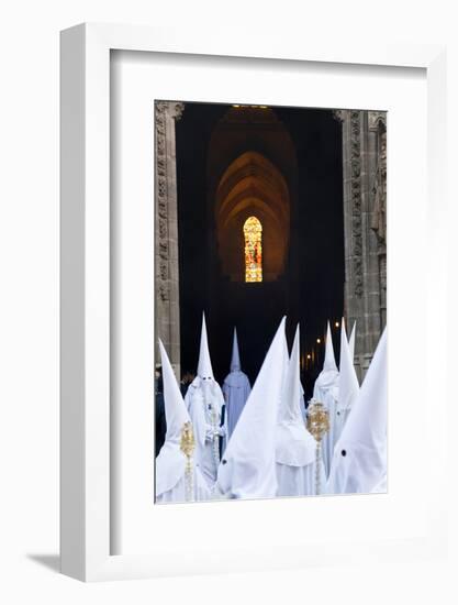 Semana Santa Fiesta, Easter, Seville, Andalusia, Spain-Peter Adams-Framed Photographic Print