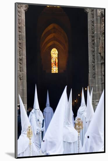 Semana Santa Fiesta, Easter, Seville, Andalusia, Spain-Peter Adams-Mounted Photographic Print