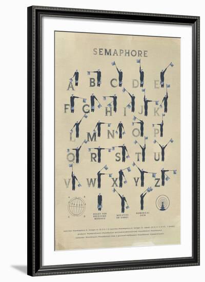 Semaphore-Ken Hurd-Framed Giclee Print