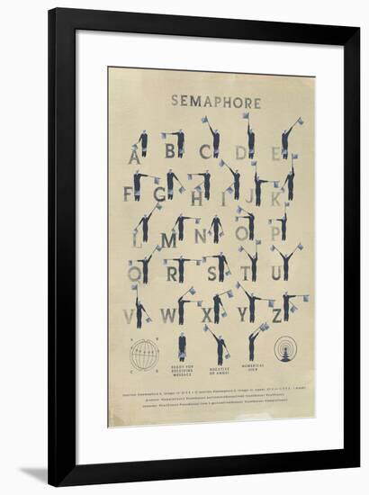 Semaphore-Ken Hurd-Framed Giclee Print