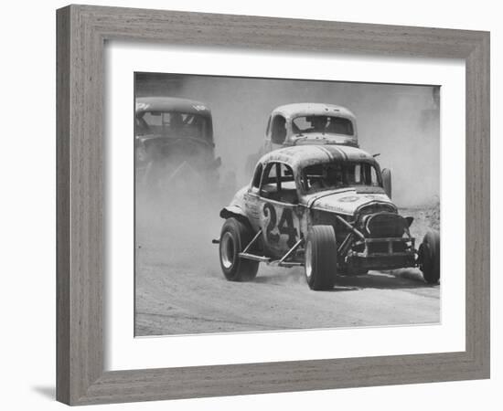 Semi Pro Stockcar Racing-Stan Wayman-Framed Photographic Print