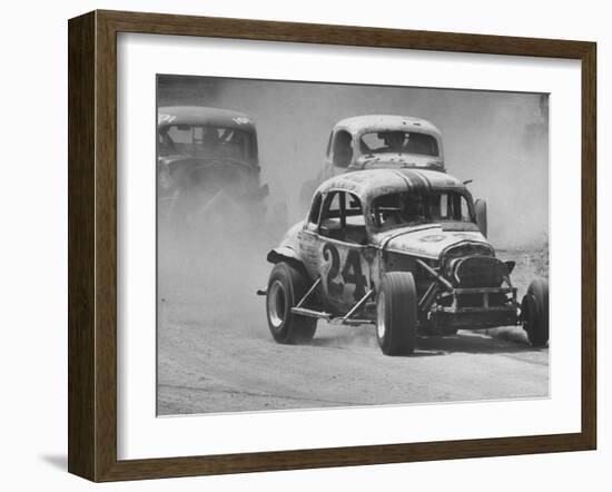 Semi Pro Stockcar Racing-Stan Wayman-Framed Photographic Print