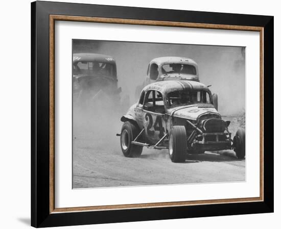 Semi Pro Stockcar Racing-Stan Wayman-Framed Photographic Print