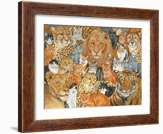 Semi Wild Cat Spread-Ditz-Framed Giclee Print