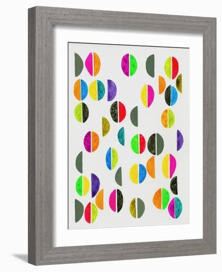 Semicircles II-Nikki Galapon-Framed Art Print