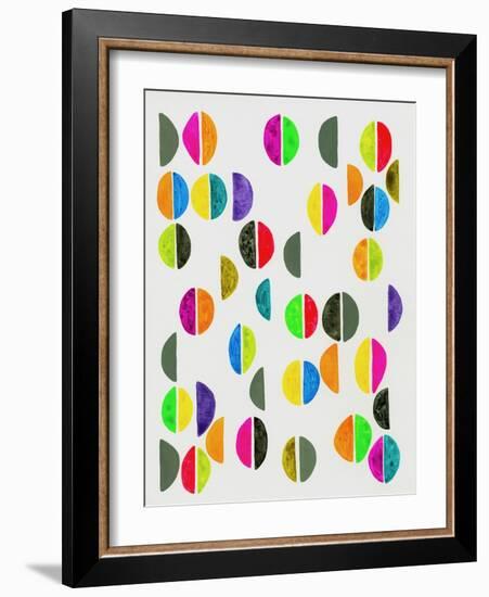 Semicircles II-Nikki Galapon-Framed Art Print