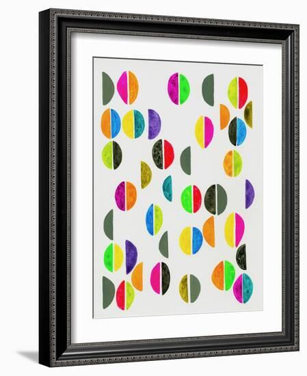 Semicircles II-Nikki Galapon-Framed Art Print