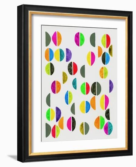 Semicircles II-Nikki Galapon-Framed Art Print