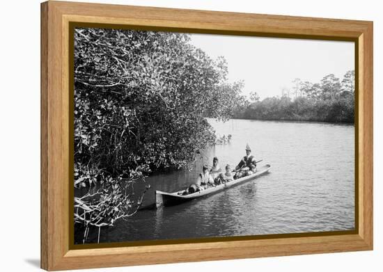 Seminole Indians, Everglades, Florida-null-Framed Stretched Canvas