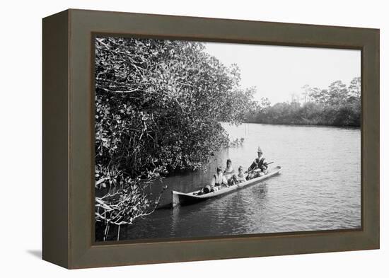 Seminole Indians, Everglades, Florida-null-Framed Stretched Canvas