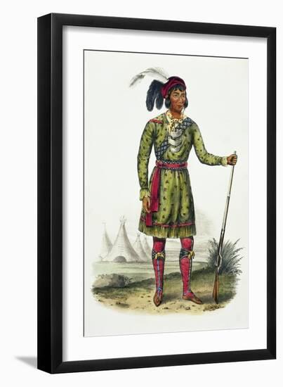 Seminole Leader, History of the Indian Tribes of N. America Osceola-Thomas Loraine Mckenney-Framed Giclee Print