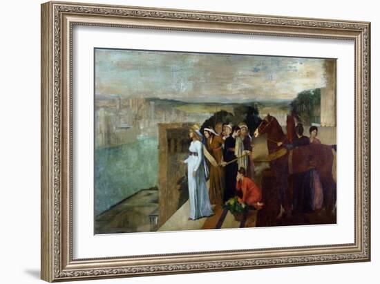 Semiramis Building Babylon, 1861-Edgar Degas-Framed Giclee Print