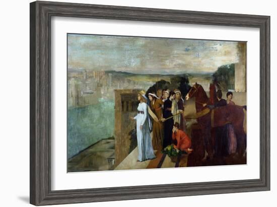 Semiramis Building Babylon, 1861-Edgar Degas-Framed Giclee Print