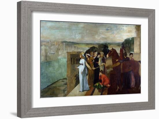 Semiramis Building Babylon, 1861-Edgar Degas-Framed Giclee Print