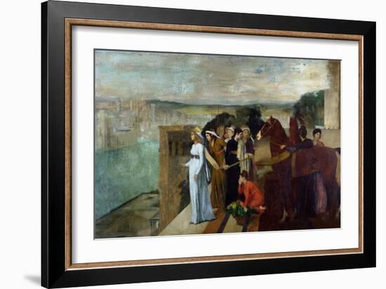 Semiramis Building Babylon, 1861-Edgar Degas-Framed Giclee Print