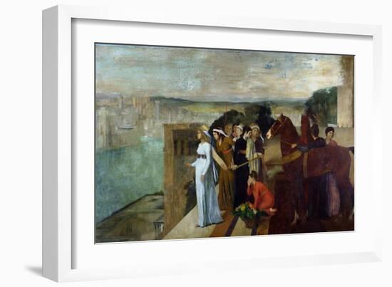 Semiramis Building Babylon, 1861-Edgar Degas-Framed Giclee Print