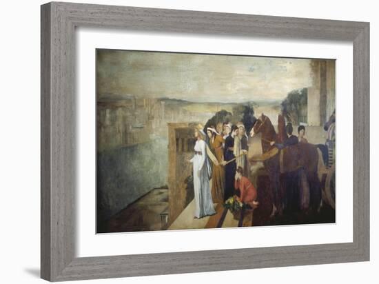 Semiramis Building Babylon, 1861-Edgar Degas-Framed Giclee Print