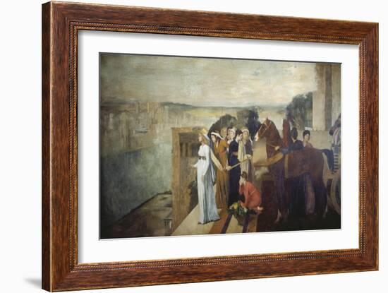 Semiramis Building Babylon, 1861-Edgar Degas-Framed Giclee Print