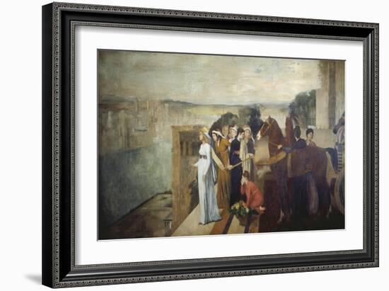 Semiramis Building Babylon, 1861-Edgar Degas-Framed Giclee Print