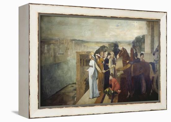 Semiramis Building Babylon, 1861-Edgar Degas-Framed Premier Image Canvas