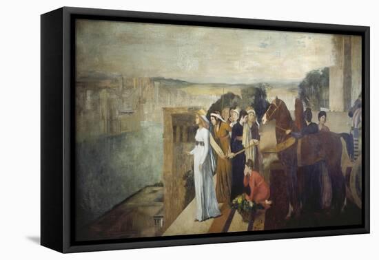 Semiramis Building Babylon, 1861-Edgar Degas-Framed Premier Image Canvas