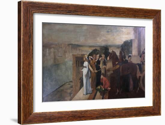 Semiramis Building Babylon, 1861-Edgar Degas-Framed Giclee Print