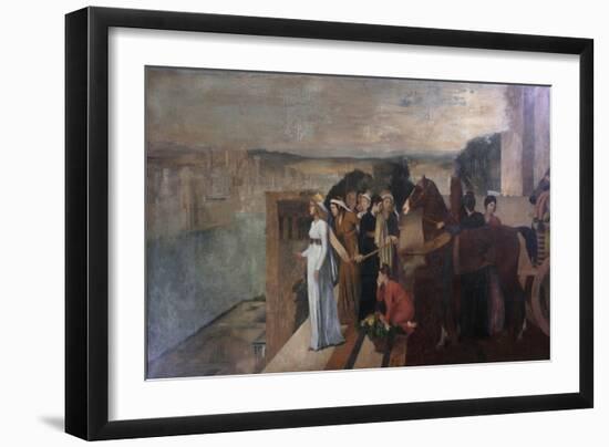 Semiramis Building Babylon, 1861-Edgar Degas-Framed Giclee Print