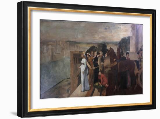 Semiramis Building Babylon, 1861-Edgar Degas-Framed Giclee Print