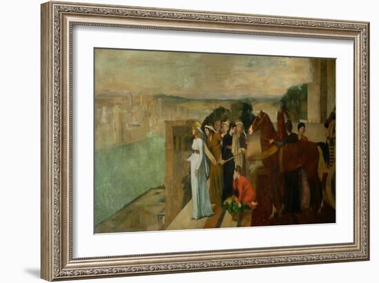 Semiramis Builds Babylon, 1861-Edgar Degas-Framed Giclee Print