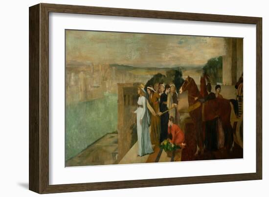 Semiramis Builds Babylon, 1861-Edgar Degas-Framed Giclee Print