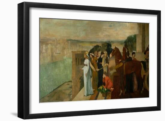 Semiramis Builds Babylon, 1861-Edgar Degas-Framed Giclee Print