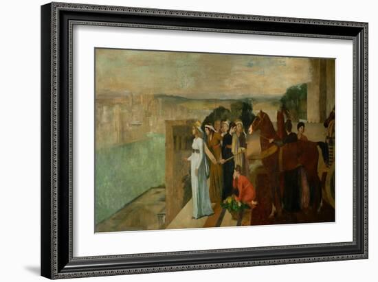 Semiramis Builds Babylon, 1861-Edgar Degas-Framed Giclee Print