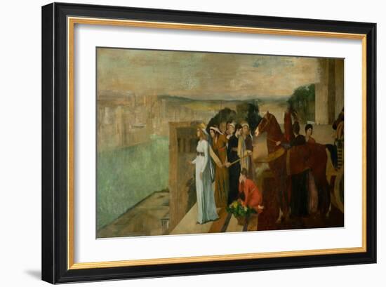 Semiramis Builds Babylon, 1861-Edgar Degas-Framed Giclee Print