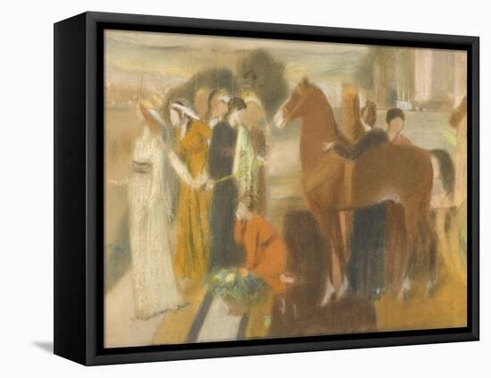 Sémiramis construisant Babylone-Edgar Degas-Framed Premier Image Canvas