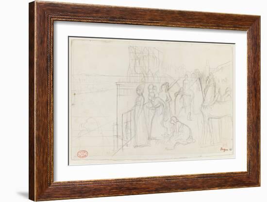 Sémiramis construisant Babylone-Edgar Degas-Framed Giclee Print