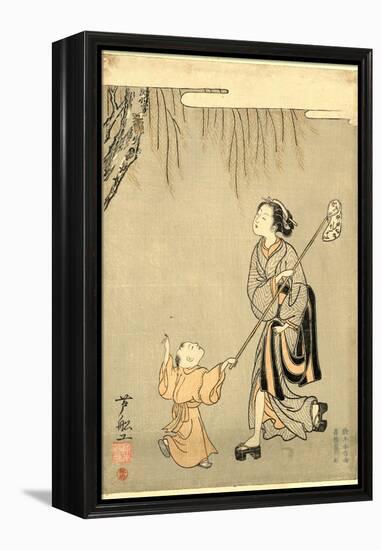 Semitori-Suzuki Harunobu-Framed Premier Image Canvas