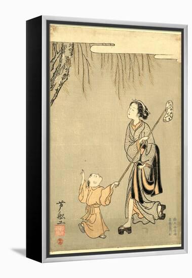 Semitori-Suzuki Harunobu-Framed Premier Image Canvas