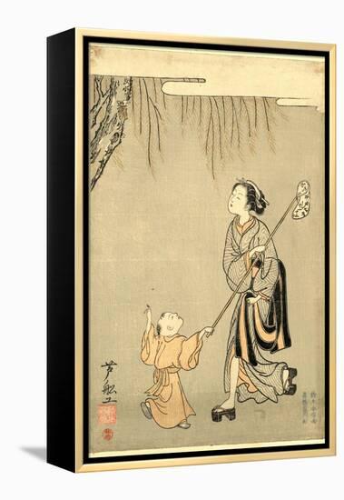 Semitori-Suzuki Harunobu-Framed Premier Image Canvas