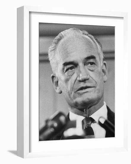 Sen. Barry Goldwater Campaigning for Gop Presidential Nomination at the Illinois State Convention-null-Framed Photographic Print