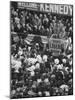 Sen. John F. Kennedy Speaking at Rally for His Presidential Campaign-null-Mounted Photographic Print