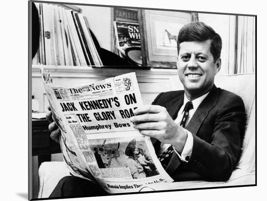 Sen John Kennedy Becomes the Front-Runner for the 1960 Democratic Presidential Nomination-null-Mounted Photo