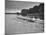 Sen. Leverett Saltonstall, Rowing the Canoe with His Fellow Classmates from the 1914 Harvard Crew-Yale Joel-Mounted Photographic Print