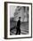 Senator Edward M. Kennedy Walking Up Steps of Senate Wing-John Dominis-Framed Photographic Print