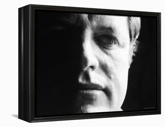 Senator Edward "Ted" Kennedy After the Infamous Chappaquiddick Incident Involving Mary Jo Kopechne-John Loengard-Framed Premier Image Canvas