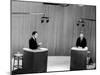 Senator John F. Kennedy and Vice President Richard M. Nixon, During 4th Nixon Kennedy TV Debate-Joe Scherschel-Mounted Photographic Print