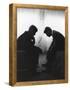 Senator John F Kennedy Conferring with His Brother and Campaign Organizer Bobby Kennedy-null-Framed Premier Image Canvas